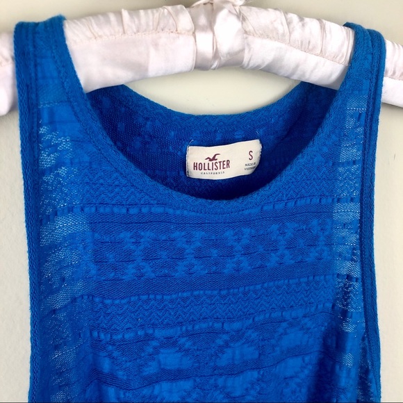 🦋 HOLLISTER Woven Peekaboo back Tank top - Picture 2 of 5